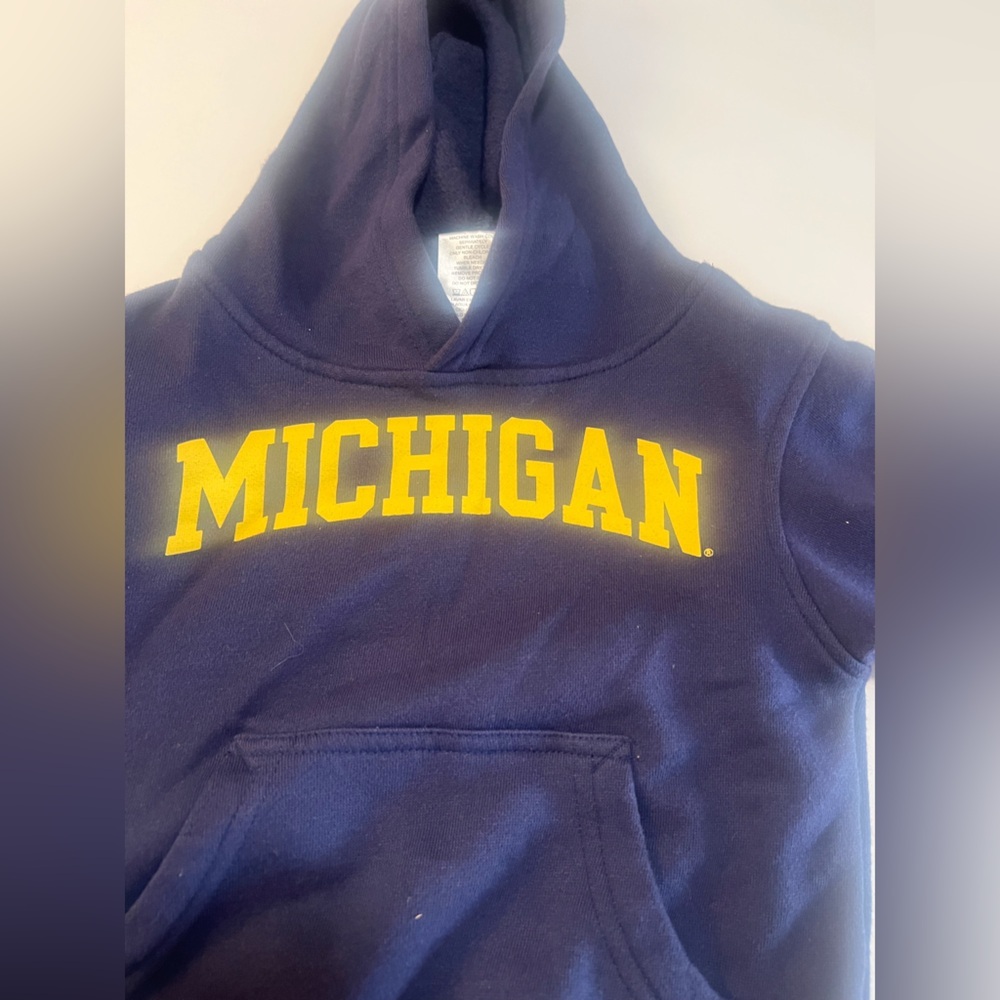 Kids Navy Blue Michigan Hoodie (3t)